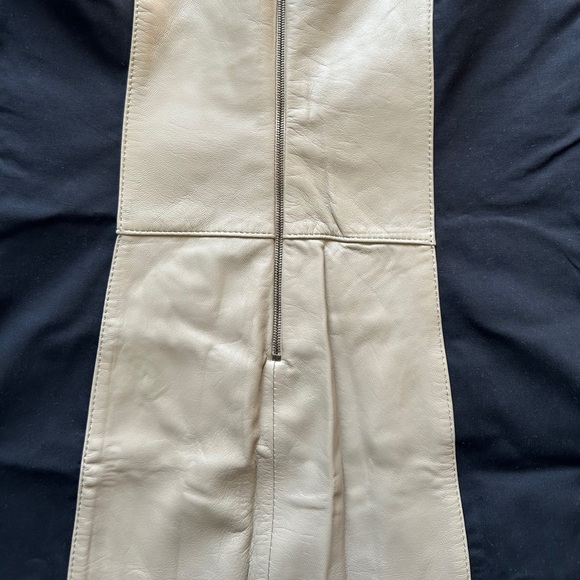 Judith & Charles Leather Panel Sheath Dress Sz 6 - Picture 11 of 17
